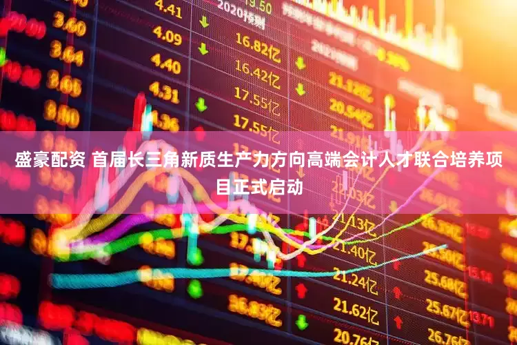 盛豪配资 首届长三角新质生产力方向高端会计人才联合培养项目正式启动